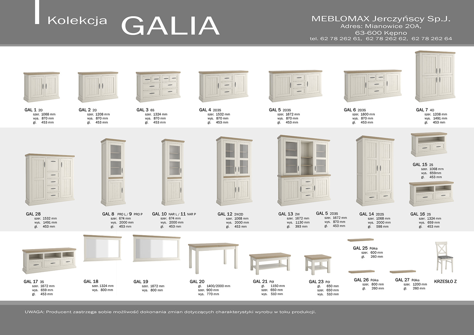 karta galia meblomax