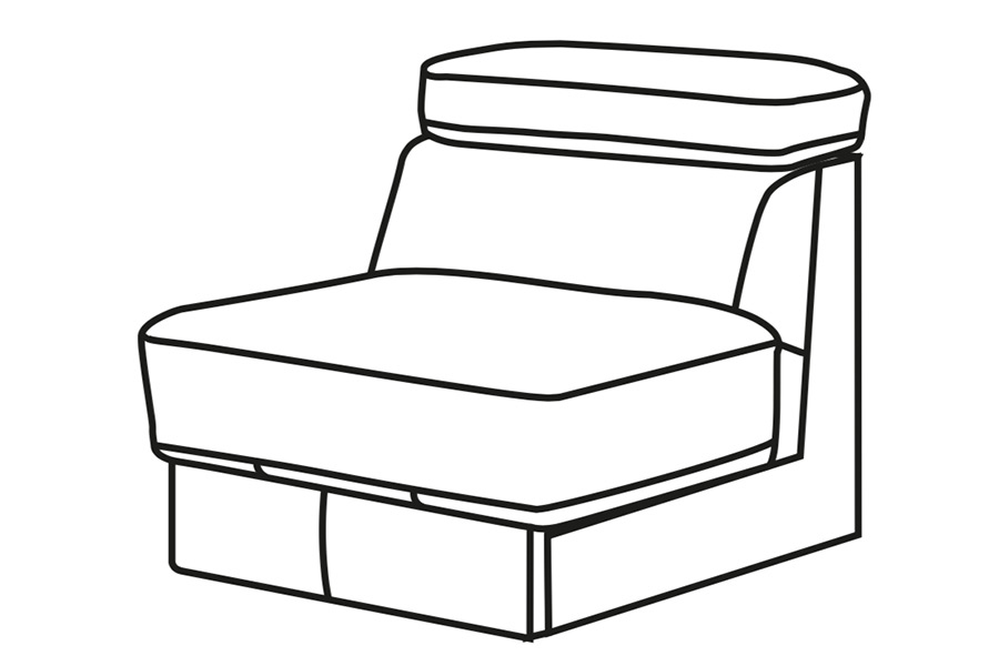 Tulipano Fotel bez boków