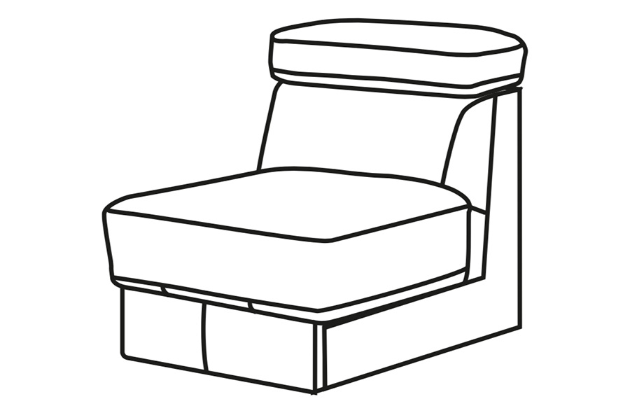 Tulipano Fotel bez boków