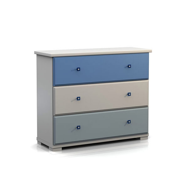 Komoda BL5/3 VINCI Blue :: Sośno Meble