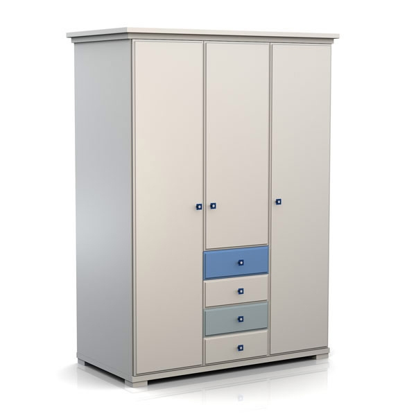 Szafa trzydrzwiowa BL2 Vinci Blue:: Sośno Meble