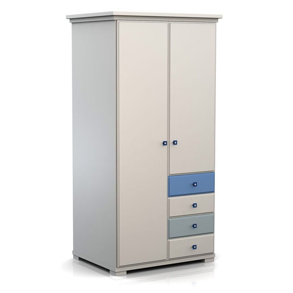 Szafa dwudrzwiowa BL1 Vinci Blue:: Sośno Meble